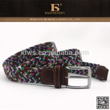 Cheap hottest knit high quality western colourful fabric belt for dress